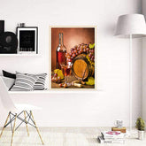 Diamond Painting Red Wine 3D Diamond Painting Round Rhinestone Diamond Painting Embroidery